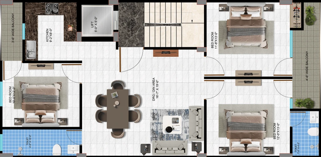 3 BHK Flat in HCS Ganesha 2 in Jonapur, New Delhi - Image 917934