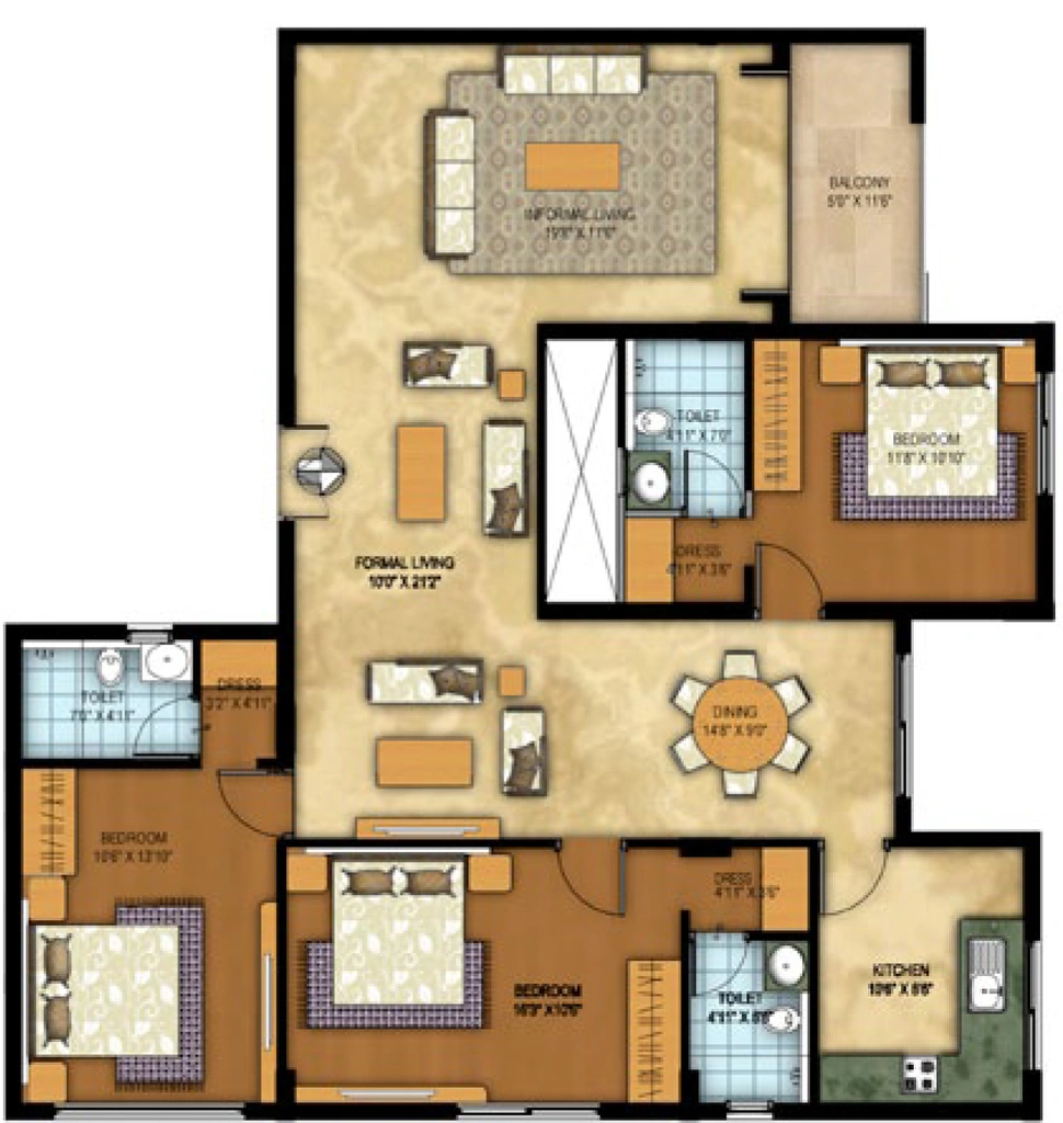 3 BHK Flat in Vista Auburn in Shivaji Nagar, Bangalore - Image 917986