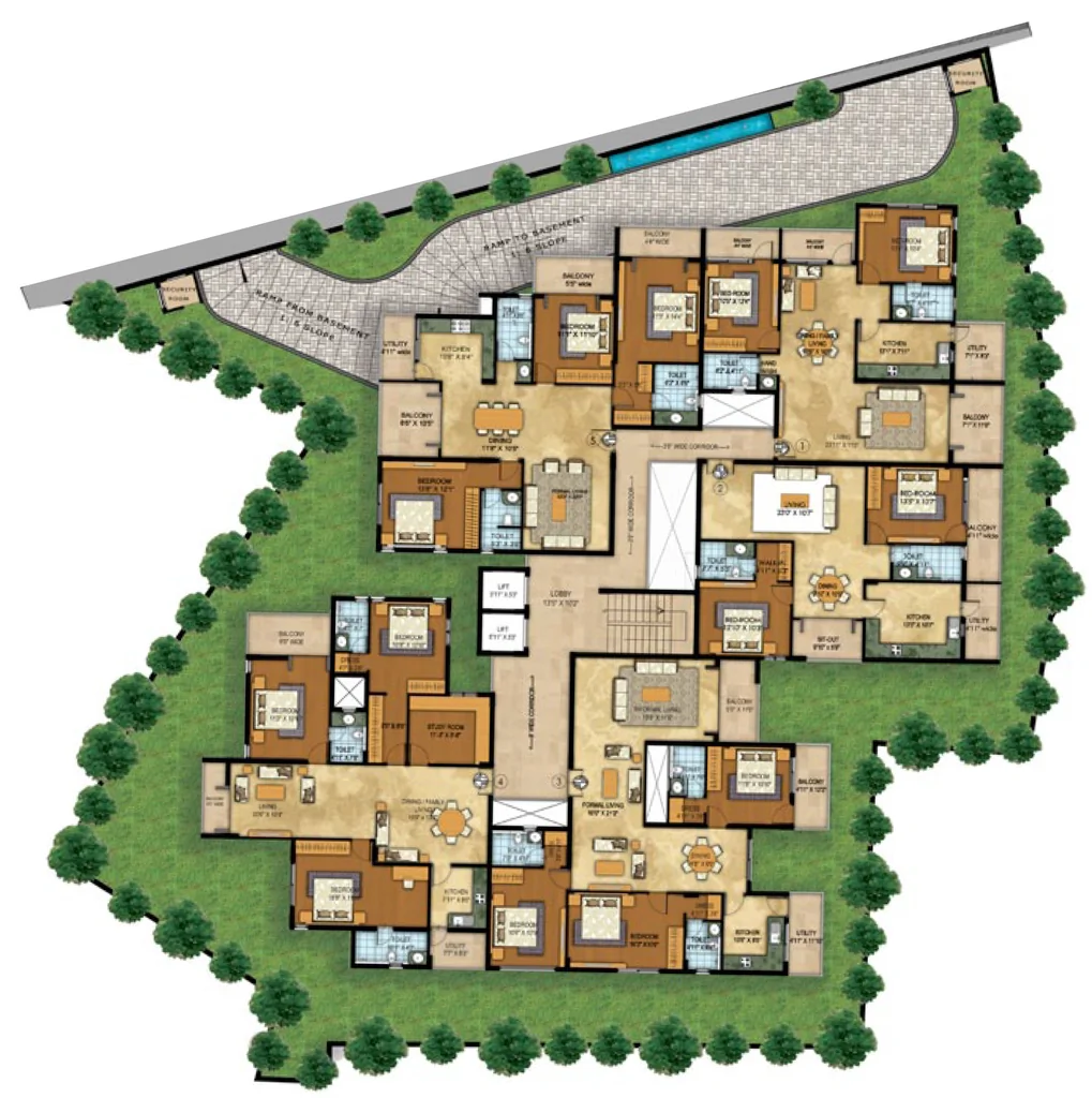 Master Plan of Vista Auburn in Shivaji Nagar, Bangalore - Image 403125