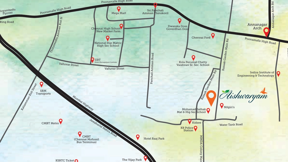 Location of Raunaq Aishwaryam - Image 403065