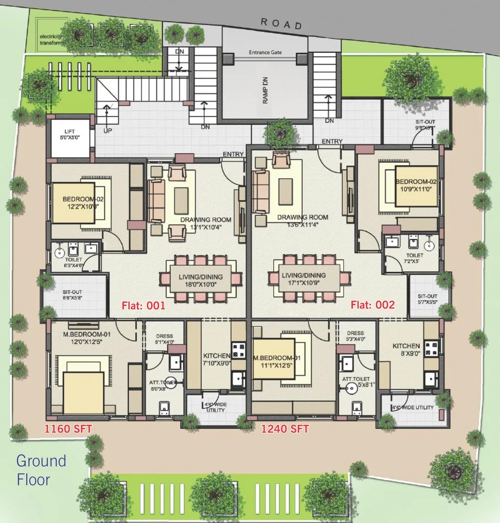 Master Plan of Riverstone Chancellor in Ulsoor, Bangalore - Image 403144