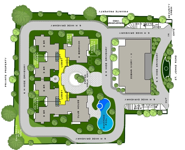 Master Plan of Sobha Ivory 2 in MG Road, Bangalore - Image 403130