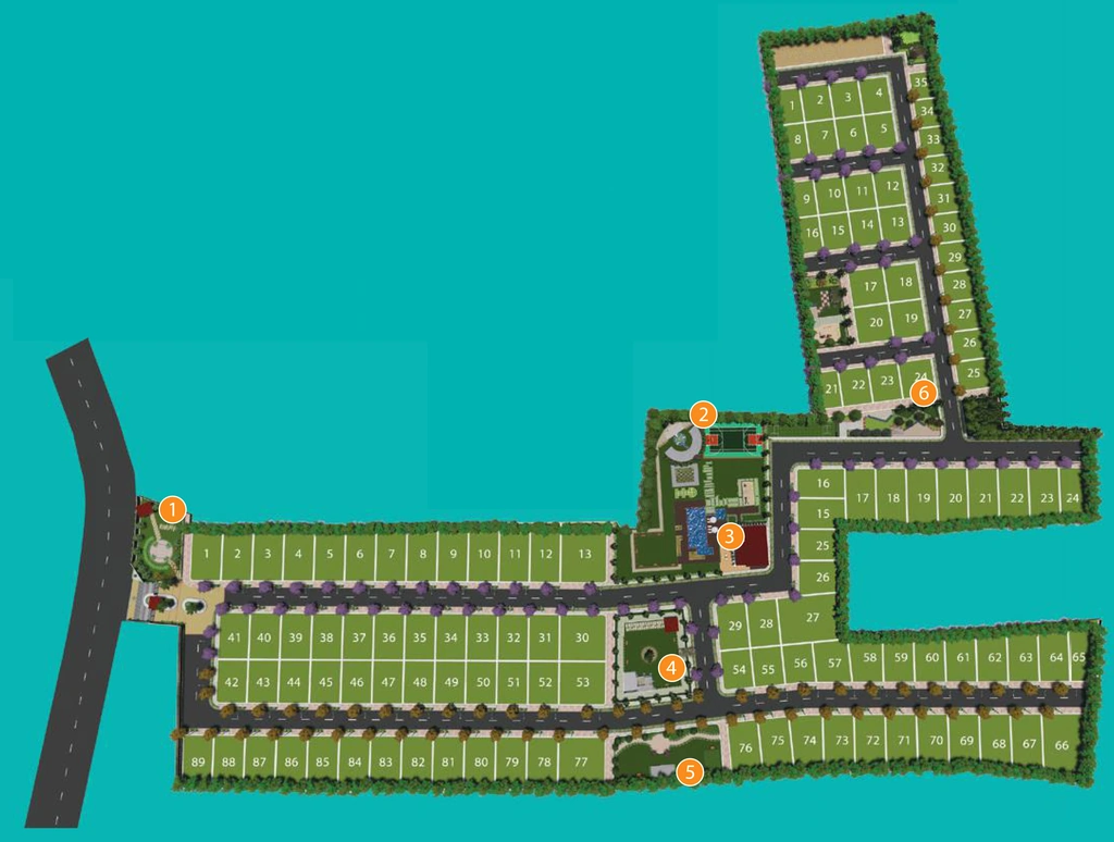 Master Plan of Sunland Serene Hills Phase 1 in Kanakapura, Bangalore - Image 403083