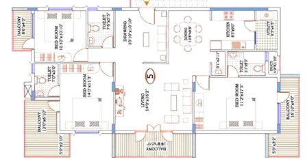 3 BHK Flat in Visalakshi Rajatha Greens in Nagavara, Bangalore - Image 918014