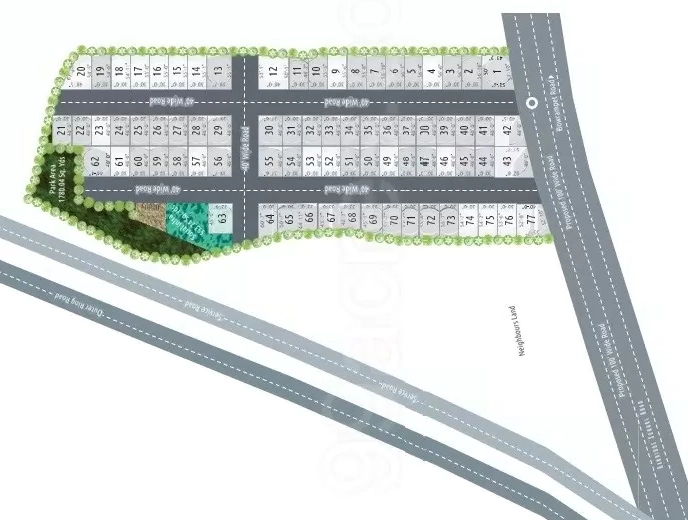 Master Plan of Praneeth Pranav Blooms in Bowrampet, Hyderabad - Image 417379