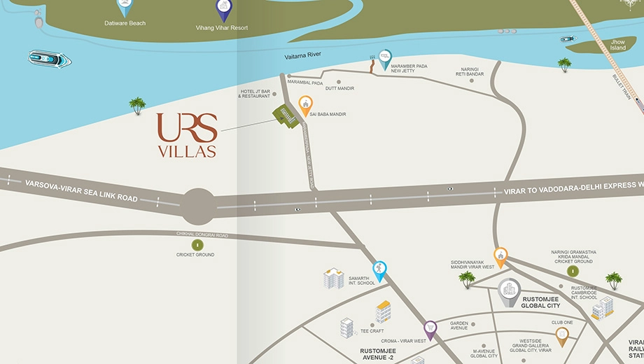 Location of URS Villas - Image 403656