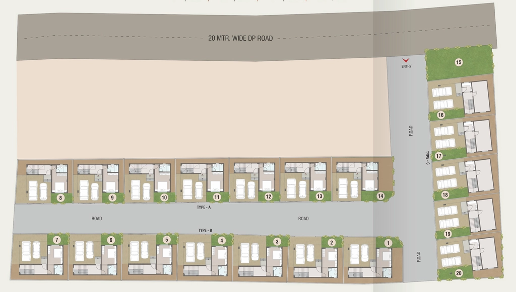 Master Plan of URS Villas in Palghar, Palghar - Image 403657