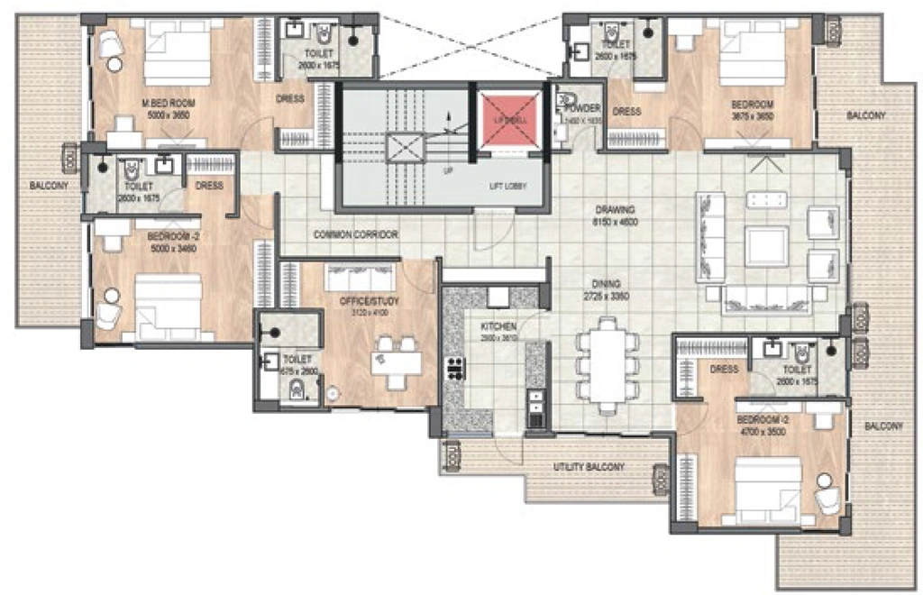 4 BHK Flat in DLF Garden City Floors in Sector 93, Gurgaon - Image 918070