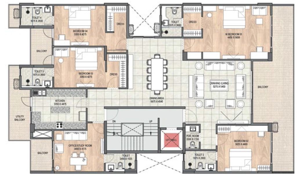 4 BHK Flat in DLF Garden City Floors in Sector 93, Gurgaon - Image 918071