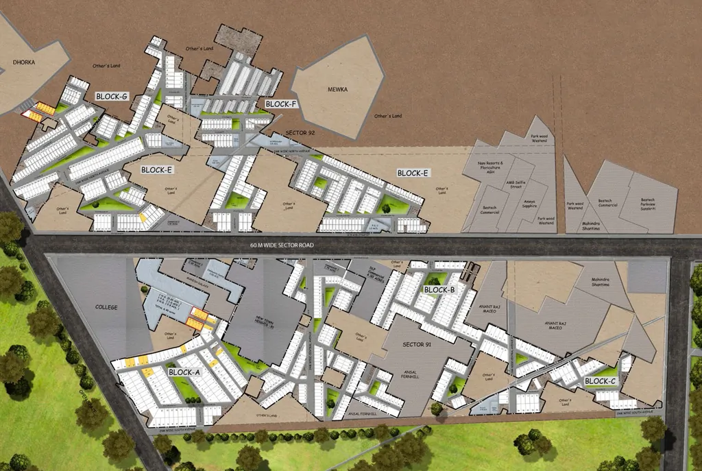 Master Plan of DLF Garden City Floors in Sector 93, Gurgaon - Image 403344
