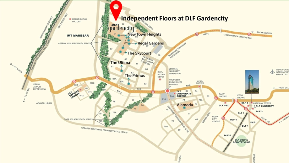 Location of DLF Garden City - Image 403348
