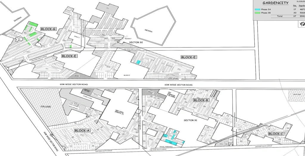 Master Plan of DLF Garden City in Sector 90, Gurgaon - Image 403349