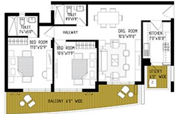 2 BHK Flat in Cosmos Express 99 in Sector 99, Gurgaon - Image 918079