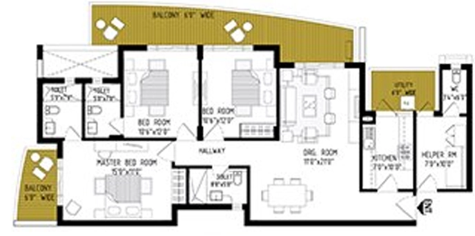 3 BHK Flat in Cosmos Express 99 in Sector 99, Gurgaon - Image 918083