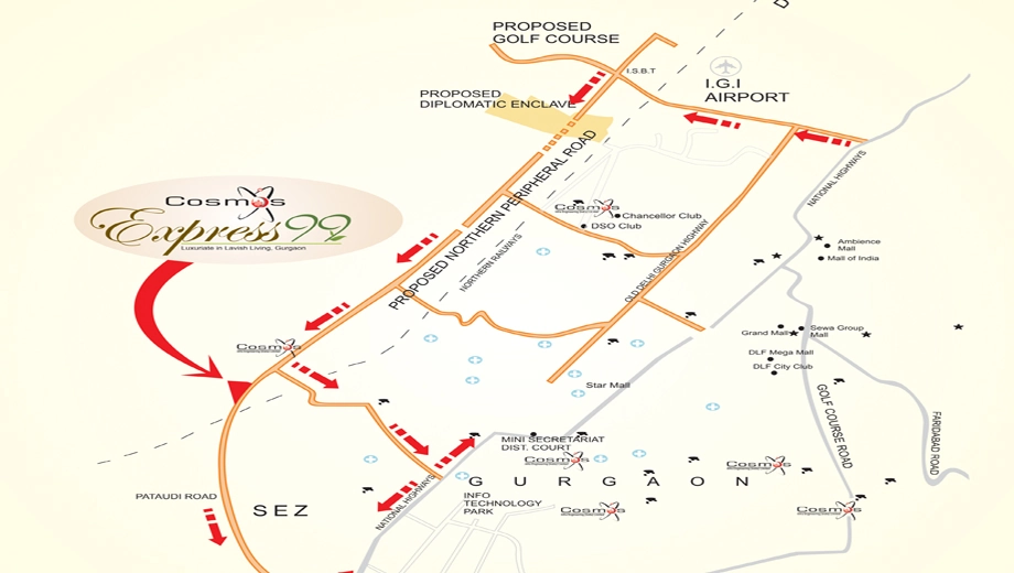 Location of Cosmos Express 99 - Image 403357