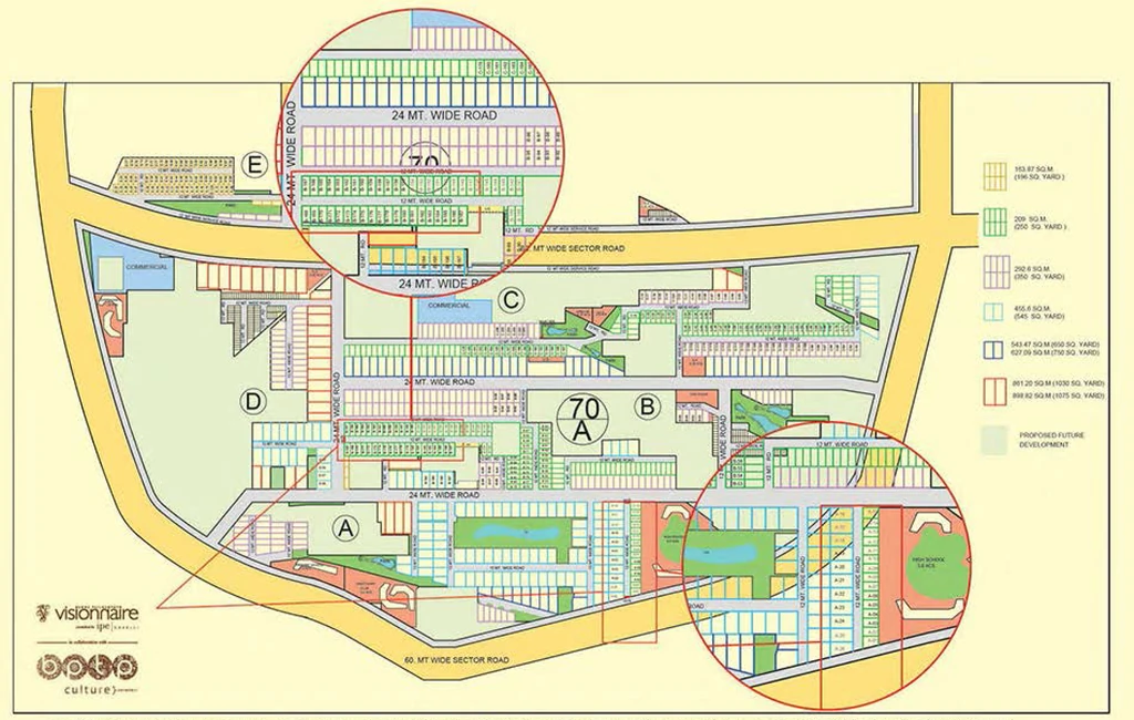 Master Plan of BPTP Visionnaire in Sector 70A, Gurgaon - Image 403380