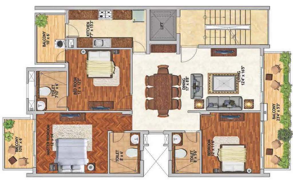 3 BHK Flat in Adani Brahma Samsara in Sector 60, Gurgaon - Image 918089