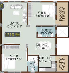 2 BHK Flat in Radiant Silver Bell 2 in Kodigehalli, Bangalore - Image 918327
