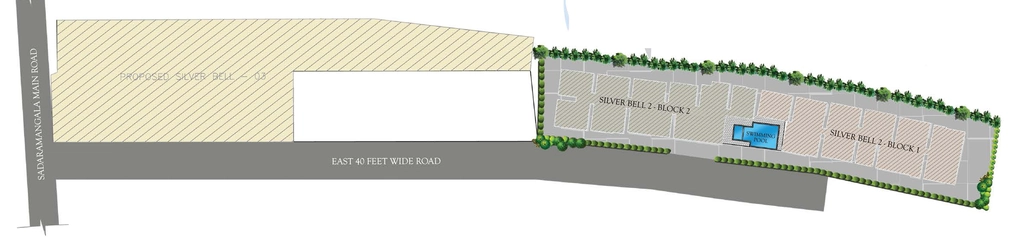 Master Plan of Radiant Silver Bell 2 in Kodigehalli, Bangalore - Image 403822