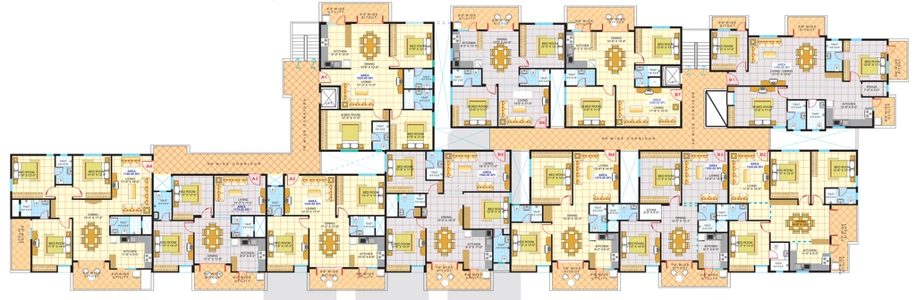 Floor Plan of Sandeep Dhruva in Kodihalli, Bangalore - Image 403838
