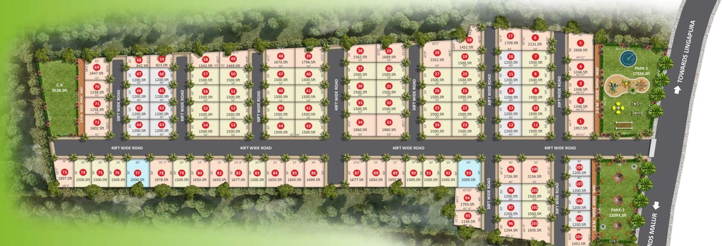 Master Plan of Saroj Silver Oak in Hoskote, Bangalore - Image 403842
