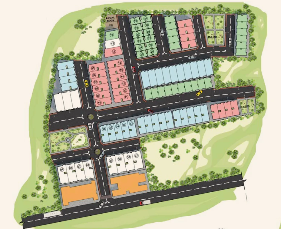 Master Plan of Sterling Emperor Zen Villas in Pudupakkam, Chennai - Image 403412