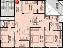 3 BHK Flat in Inland Elanza in Hebbal, Bangalore - Image 918372