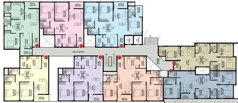 Floor Plan of Inland Elanza in Hebbal, Bangalore - Image 403915