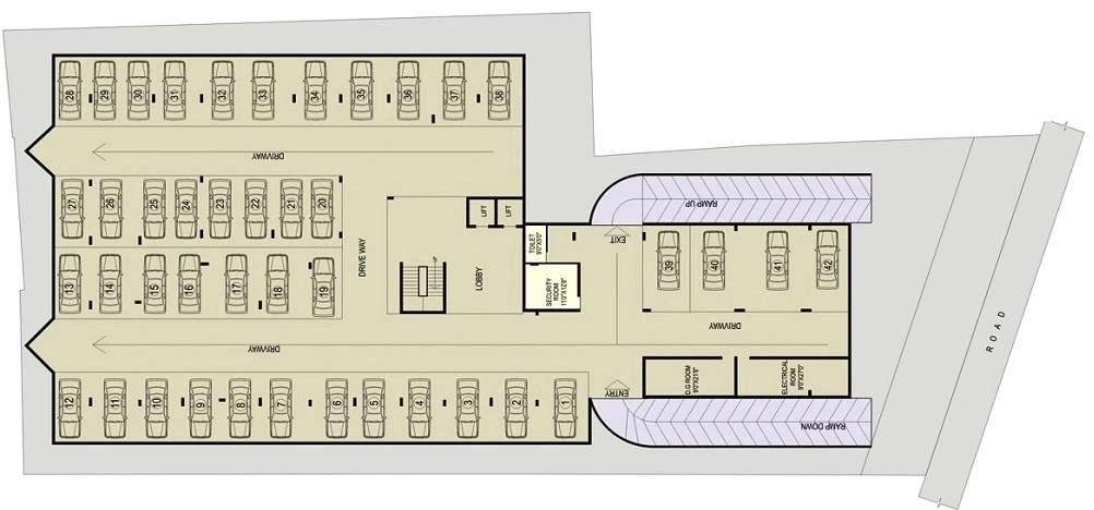 Master Plan of Inland Elanza in Hebbal, Bangalore - Image 403914