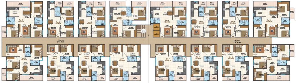 Floor Plan of Naksha Atlantis in Electronic City, Bangalore - Image 403934