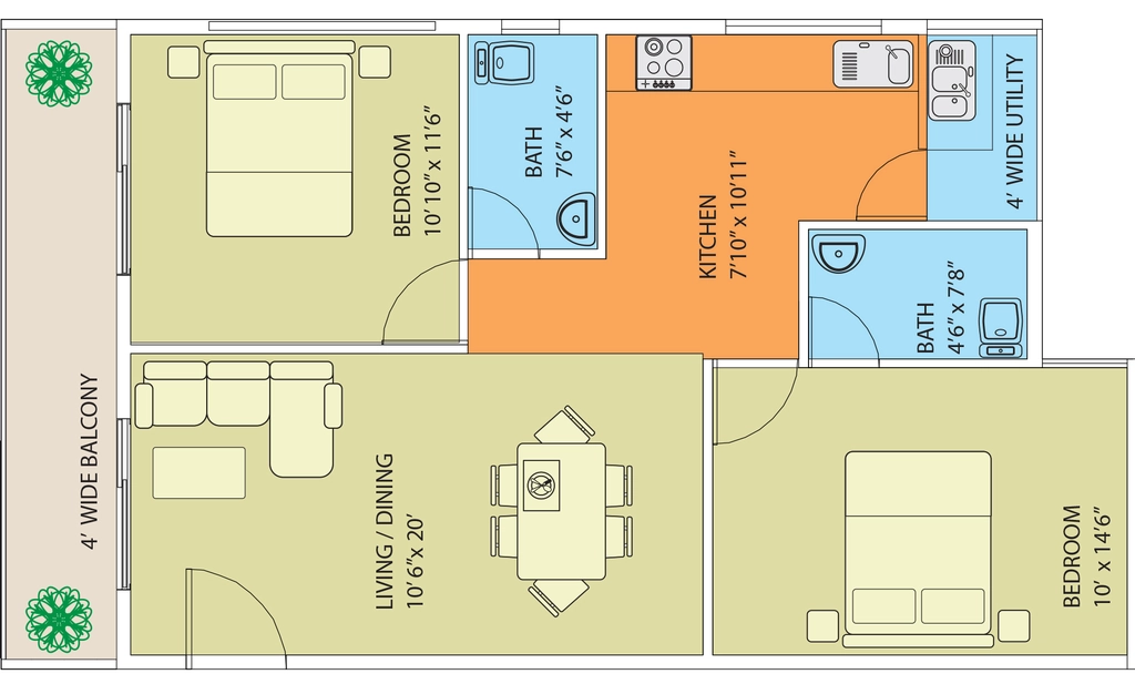 2 BHK Flat in Naksha Hyde Park in Mailasandra, Bangalore - Image 918380