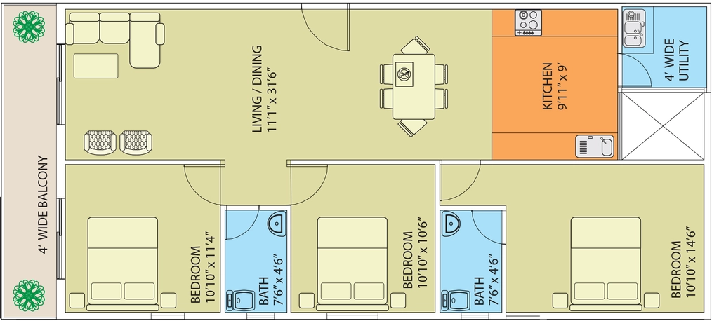 3 BHK Flat in Naksha Hyde Park in Mailasandra, Bangalore - Image 918382