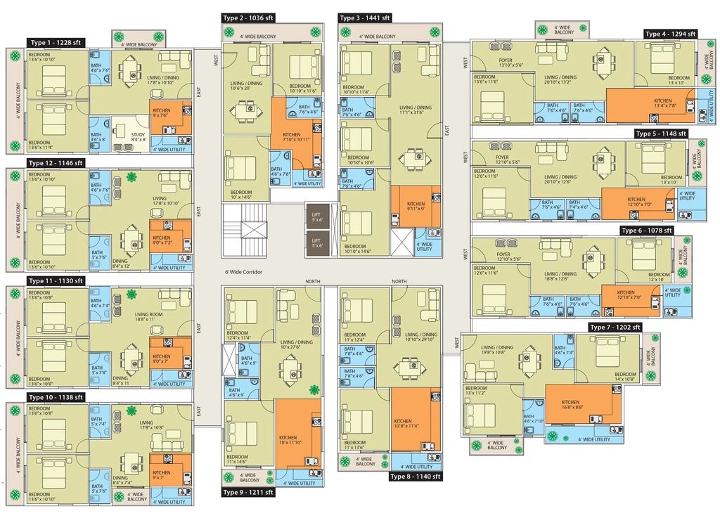 Floor Plan of Naksha Hyde Park in Mailasandra, Bangalore - Image 403946