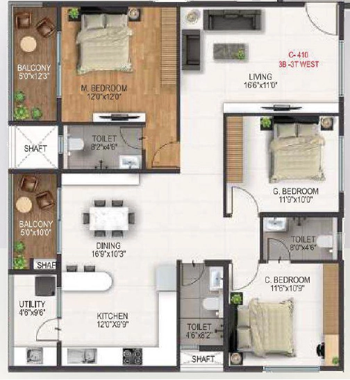 3 BHK Flat in Signifa Simhadri in Bommasandra, Bangalore - Image 918239