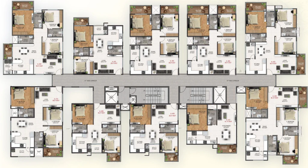 Floor Plan of Signifa Simhadri in Bommasandra, Bangalore - Image 403614