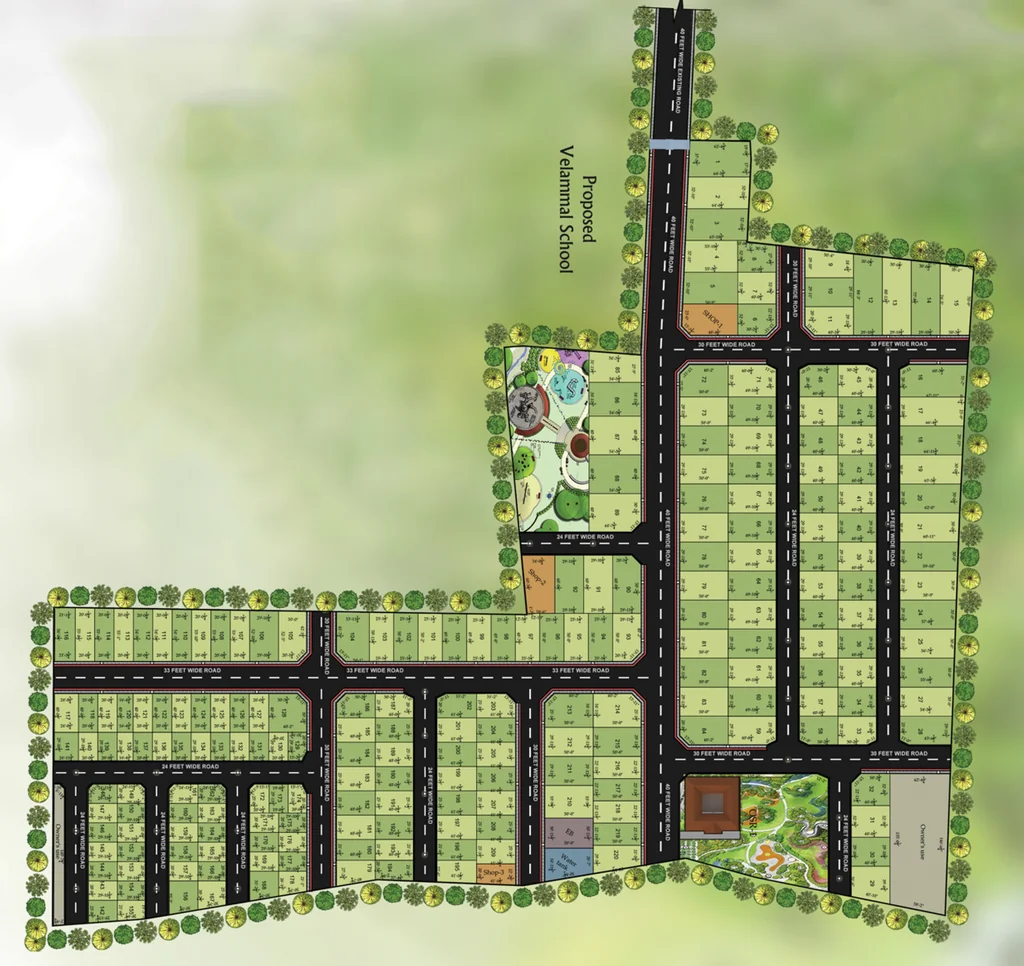 Master Plan of Shri Janani Citrus County in Mambakkam, Chennai - Image 403437