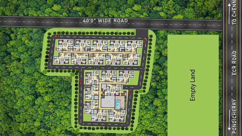 Master Plan of Shri Janani High Tide in Muttukadu, Chennai - Image 403446