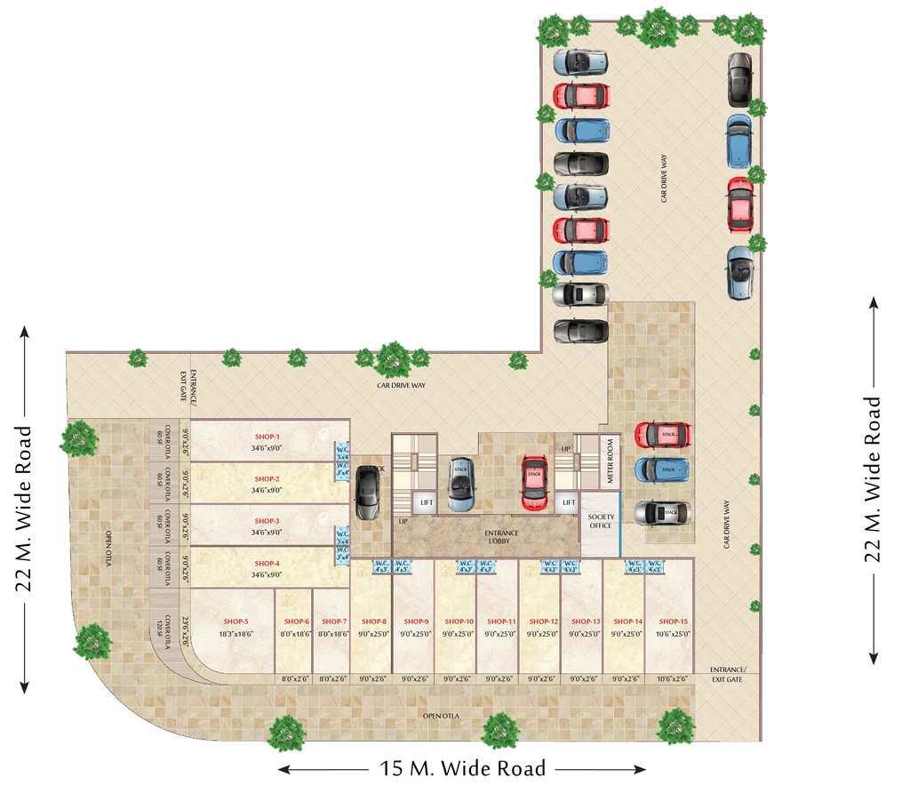 Master Plan of Commercial Suraj Heights in Dronagiri, Navi Mumbai - Image 403532