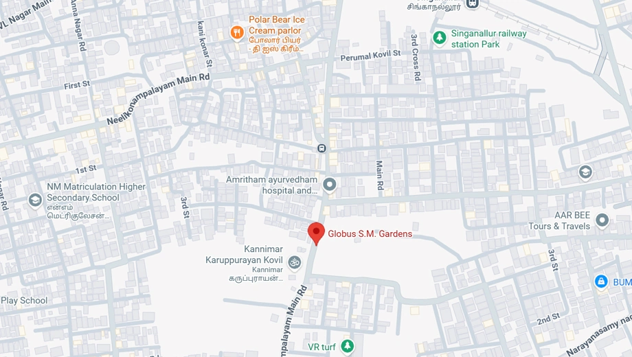 Location of Globus Sm Gardens in Singanallur, Coimbatore - Image 403512