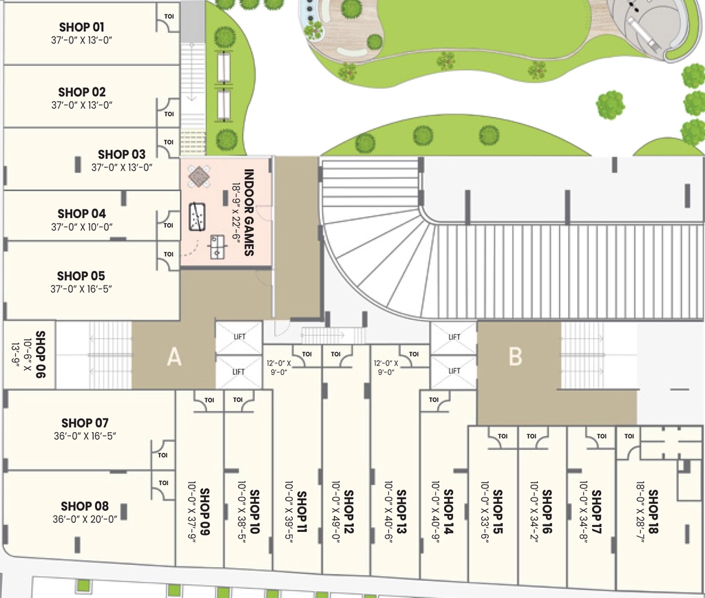 Floor Plan of Commercial Ratnam Opal in New Ranip, Ahmedabad - Image 403508