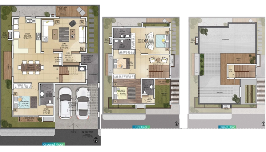 4 BHK House/Villa in Globuse Flowerdale in Kalapatti, Coimbatore - Image 918201