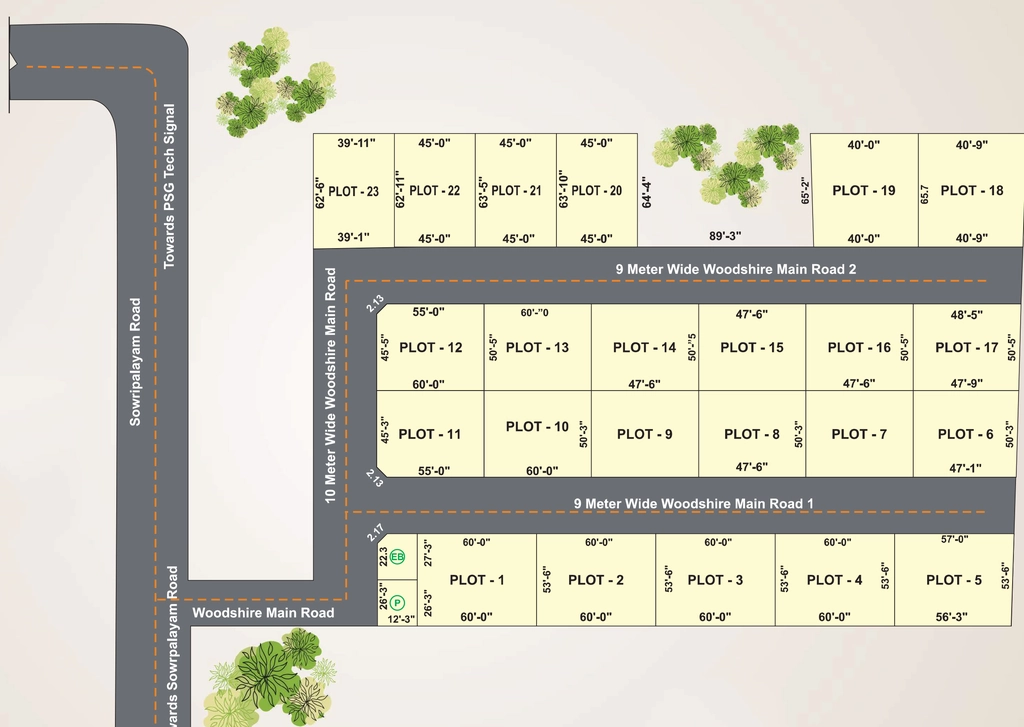 Master Plan of Globus Arima Woodshire Estates in Sowripalayam, Coimbatore - Image 403574