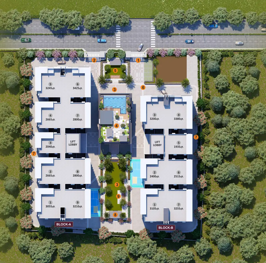 Master Plan of Sri North Crest in Kompally, Hyderabad - Image 403596