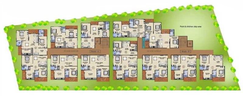 Master Plan of Ankshu Wisteria in Kodigehalli, Bangalore - Image 403747