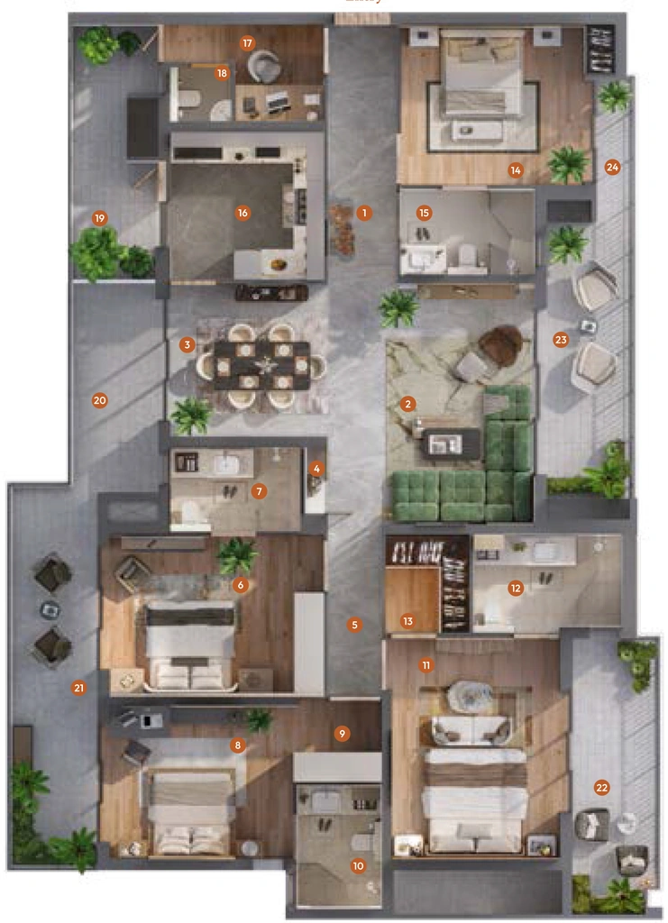 4 BHK Flat in Keystone Seasons in Sector 77, Gurgaon - Image 918262