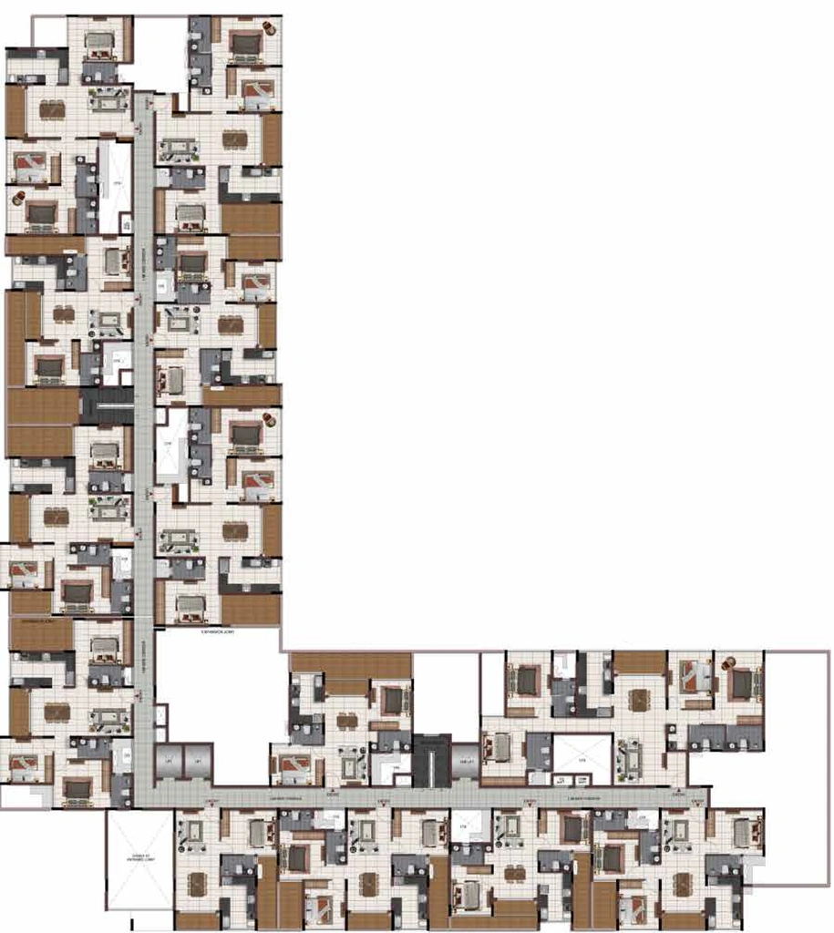 Floor Plan of Casagrand Zodiac in Mogappair, Chennai - Image 404092