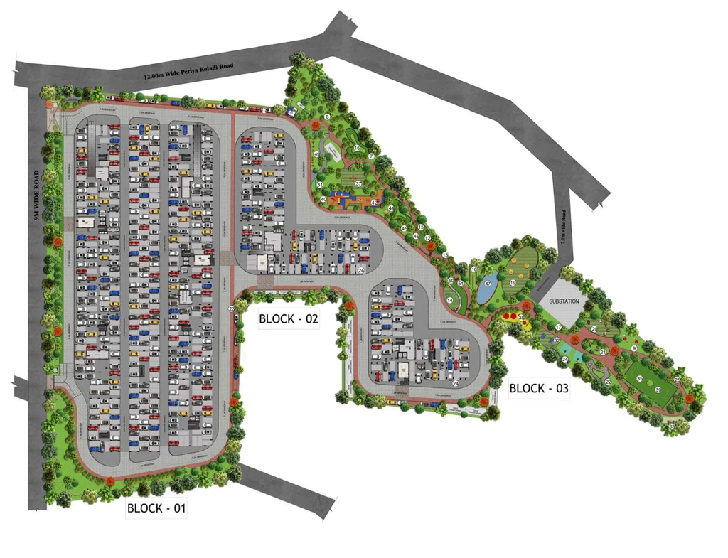 Master Plan of Casagrand Zodiac in Mogappair, Chennai - Image 404093