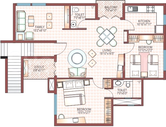 2 BHK Flat in Duo Harmony in New Tippasandra, Bangalore - Image 918300