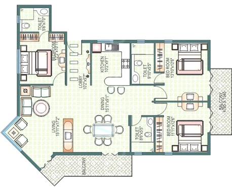 3 BHK Flat in Duo Harmony in New Tippasandra, Bangalore - Image 918302