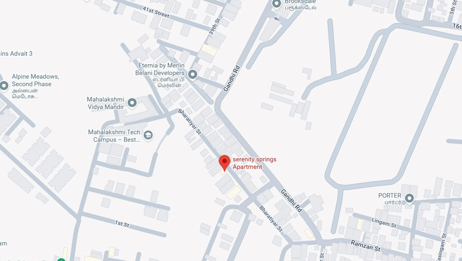 Location of SI Serenity Springs in Pammal, Chennai - Image 403685